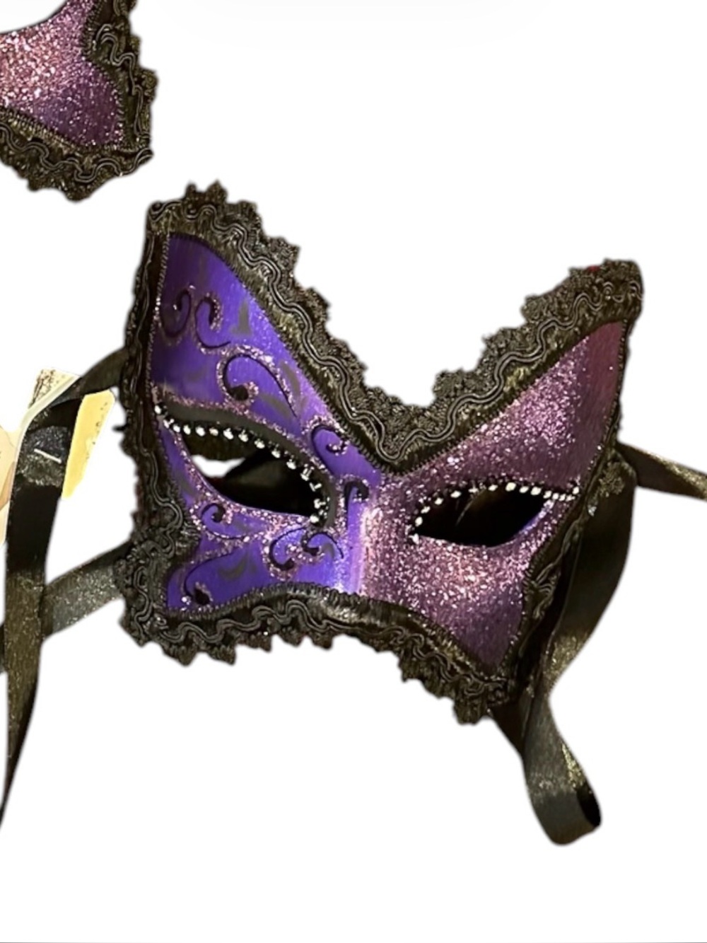Authentic Venetian Masquerade Mask - Hand Made in Italy (NWT) Purple